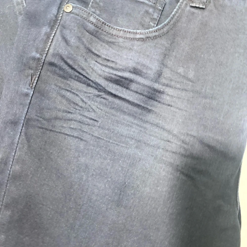 Melissa McCArthy Seven7 Dark Wash Micro Flare 70’s Inspired Jeans Size 16 W - Picture 8 of 16